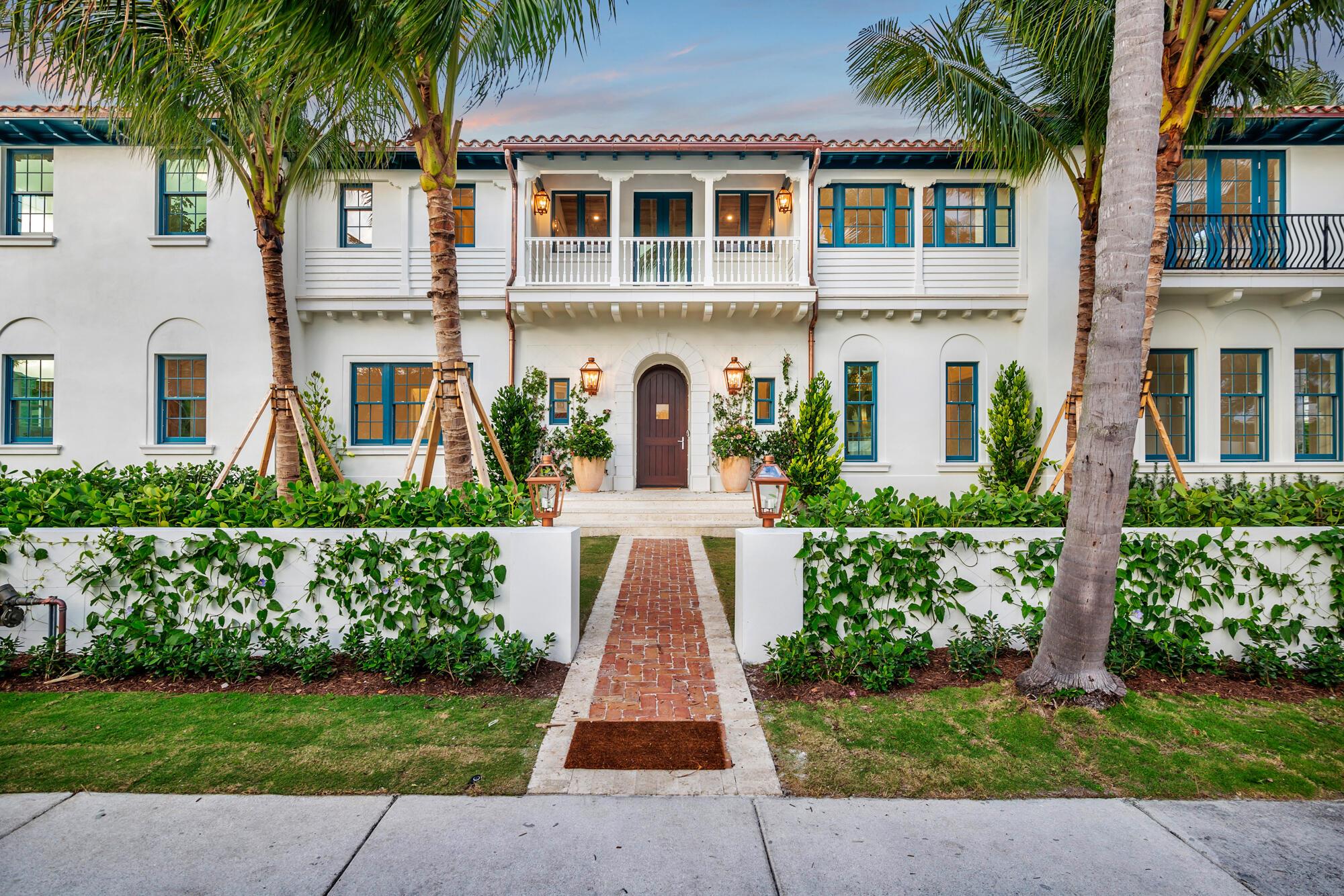 Welcome to absolute perfection in El Cid, one of the most sought-after neighborhoods in West Palm Beach. This exceptional home, built by Ritzzo Development and designed by FGS Design, is a true masterpiece. Situated on an oversized 13,125 sf corner lot, this property offers multiple exposures, allowing for a refreshing cool breeze from the intracoastal. You'll enjoy breathtaking water views from multiple rooms, creating a serene and picturesque ambiance. The main home boasts 4 spacious bedrooms, providing ample space for your family and guests. The custom kitchen and bar area are perfect for entertaining, while the luxurious finishes by HW Interiors add a touch of elegance to every corner. In addition to the main home, there is a fully functional guest house with an inviting