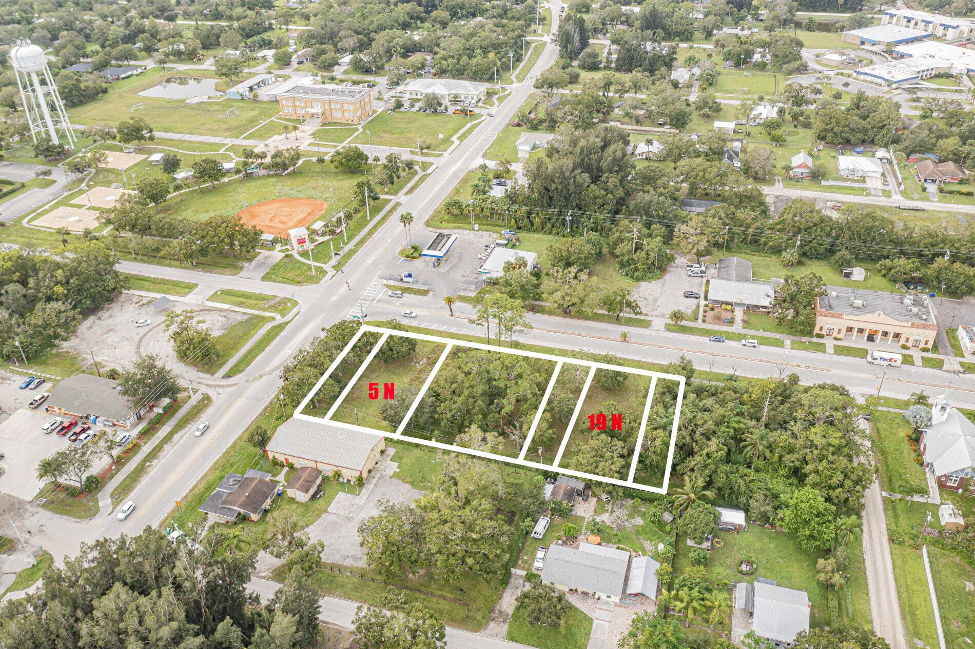 Being sold with 17 N. Broadway Street. Commercial lot in prime business area of Fellsmere. Buyer to bring in all utilities.