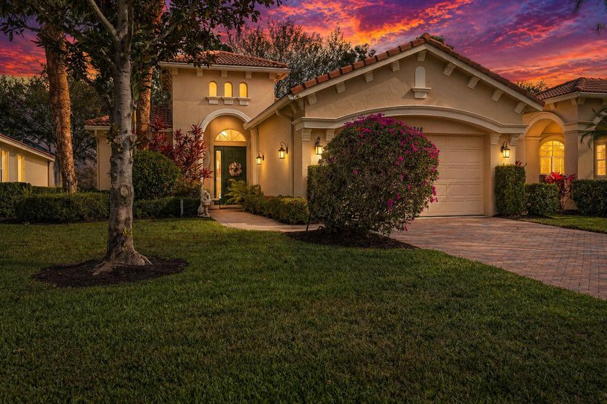 Meticulously maintained Fairview model featuring lake views in PGA Village. Located in walking distance to the Island Club, this home features tile throughout the living areas, granite counters, maple cabinets, plantation shutters, a screened lanai, and much more. HOA fee's include the beautiful Island Club offering tennis, basketball, tennis, pickleball, fitness center, play area, grand ballroom, library, billiards room, card & craft rooms, resort style pool & many different clubs & activities. The PGA Village boasts 3 famous golf courses, a short course and the private Legacy golf and tennis club. PGA Village living includes majestic preserve settings where taking a walk or riding your bike becomes part of your day.. (see supplement for full remarks) Meticulously maintained Fairview model featuring lake views in PGA Village. Located in walking distance to the island club, this home features tile throughout the living areas, granite counters, maple cabinets, plantation shutters, a screened lanai, and much more. HOA fee's include the beautiful Island Club offering tennis, basketball, fitness center, play area, grand ballroom, library, billiards room, card & craft rooms, resort style pool & many different clubs & activities. The PGA Village boasts 3 famous golf courses, a state of the art learning center, a short course and the private Legacy golf and tennis club. PGA Village living includes majestic preserve settings where taking a walk or riding your bike becomes part of your day. St Lucie West is a planned community with new restaurants, shopping, doctors & even home of the NY Mets spring training.