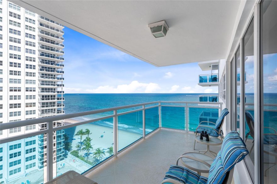 Stunning oceanfront condo on Fort Lauderdale's prestigious Galt Ocean Mile! Huge new glass balcony perfect for enjoying stunning ocean and intracoastal views. This spacious 1 bed / 1.5 bathroom features floor-to-ceiling impact windows, granite kitchen countertops, and a stackable washer/dryer in the master bath for added storage. Enjoy the convenience of an extra storage locker. Amenities include an updated heated pool, gym, library, club room with kitchen, bike storage, car wash area, 24-hour security, and fitness center. Walk to nearby restaurants, shops, and nightlife. All current assessments have been paid by owner. Building is modernizing and updating lobby and common areas in the near future. Building completed its 50 year certification and finished their concrete, pool and pavers.