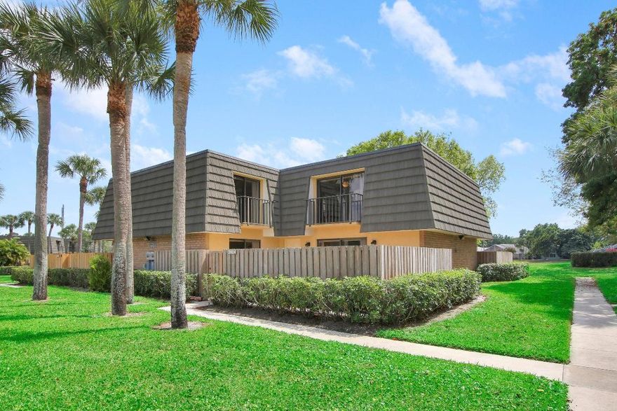 Welcome to the highly sought after community of Sandalwood Lakes! This 2 bed 2.5 bath townhome features a private fenced patio/courtyard, updated kitchen with beautiful granite countertops, high end cabinetry with plenty of storage and stainless steel appliances. Updated bathrooms, gorgeous white tile throughout downstairs. Half bath and laundry located on first floor. Community features heated pool, parks, racquetball courts, tennis, jogging trail, kid's playground and so much more! Conveniently located close to restaurants, shopping, Palm Beach Outlets, downtown West Palm Beach, PBI airport and all major highways. Maintenance fee includes water, cable, roof maintenance and insurance building.