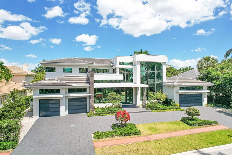 Discover unparalleled luxury in this exquisite home, completed in December 2021 and designed with the utmost sophistication.The main floor boasts an open floor plan kitchen, family room, and living room as well as an office and a lavish primary bedroom with 2 baths, featuring a shared shower and a luxurious soaking bathtub. A hidden drop-down TV, morning bar, and Tonal exercise machine create a private oasis.Ascending to the second floor reveals four ensuite bedrooms in two wings, ensuring privacy and convenience. The innovative Trackman Golf Simulator room doubles as a movie theater or a potential sixth bedroom.This home offers seamless living with both upstairs and downstairs laundry rooms, custom closets throughout, and an elevator for easy accessibility.