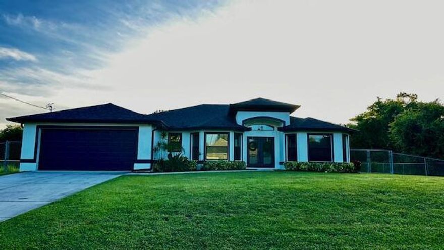 LOTS OF UPGRADES!!! Beautifully maintained, Immaculate 3 bedroom 2 bath 2 car garage & loft home situated on a half-acre lot, it has a fenced backyard with privacy entry in the back, a huge gazebo, a shed ( for additional storage) a 15 feet above ground pool ( for family & friends entertainment) spacious backyard, spacious master bedroom with access to the lanai, walk-in closets, separate shower & tub, granite counter top, brand new stainless steel range and dishwasher, updated light features & ceiling fans, interior and exterior has been freshly painted, porcelain tile throughout, screened lanai, camera, alarm ring system, irrigation system, Roof 2022, HVAC inside unit 2022, HVAC outside unit 2023 (both unit has 10 years warranty from the date of purchase) This home is a MUST SEE...