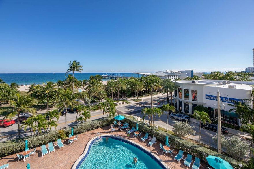 DIRECT OCEAN VIEWS from this SE corner residence with WRAP-AROUND balcony. A breathtaking entryway and a functional design all come together to make a comfortable full time residence or the perfect WINTER RETREAT.  Updated and upgraded with BOSH stainless Steel appliances & Impact Windows. Furniture negotiable LOW fees and taxes. Just a short drive to Miami and Fort Lauderdale Airports. Minimum FICO credit 700. THIS FINE HOME IS WAITING FOR YOU STEPS AWAY OF EVERYTHING FUN & EXCITED, FISHING, GOLFING, WALKING & DINING BY THE BEACH, HOTELS, SHOPPING and much more...The Jamaica House has a solid financial record that includes full reserves. No pets policy only service and ESA with proper documentation. 40-50 year inspections successfully passed. This BEACH RETREAT is waiting for you.