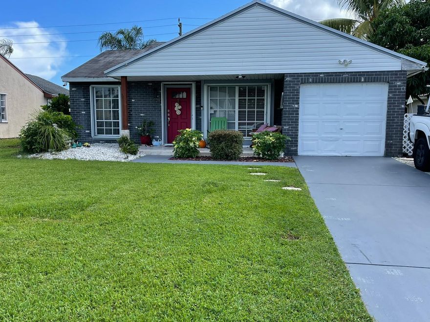 Hurry to take advantage of this lovely home located in the heart of Boynton Beach. The split floor plan has ceramic tile throughout. The large fenced backyard is a perfect touch! Are you looking for a great deal? This home is opportunity knocking. Bring a little love and you will be rewarded. The lot is large with plenty of space. You will fall in love with the area.