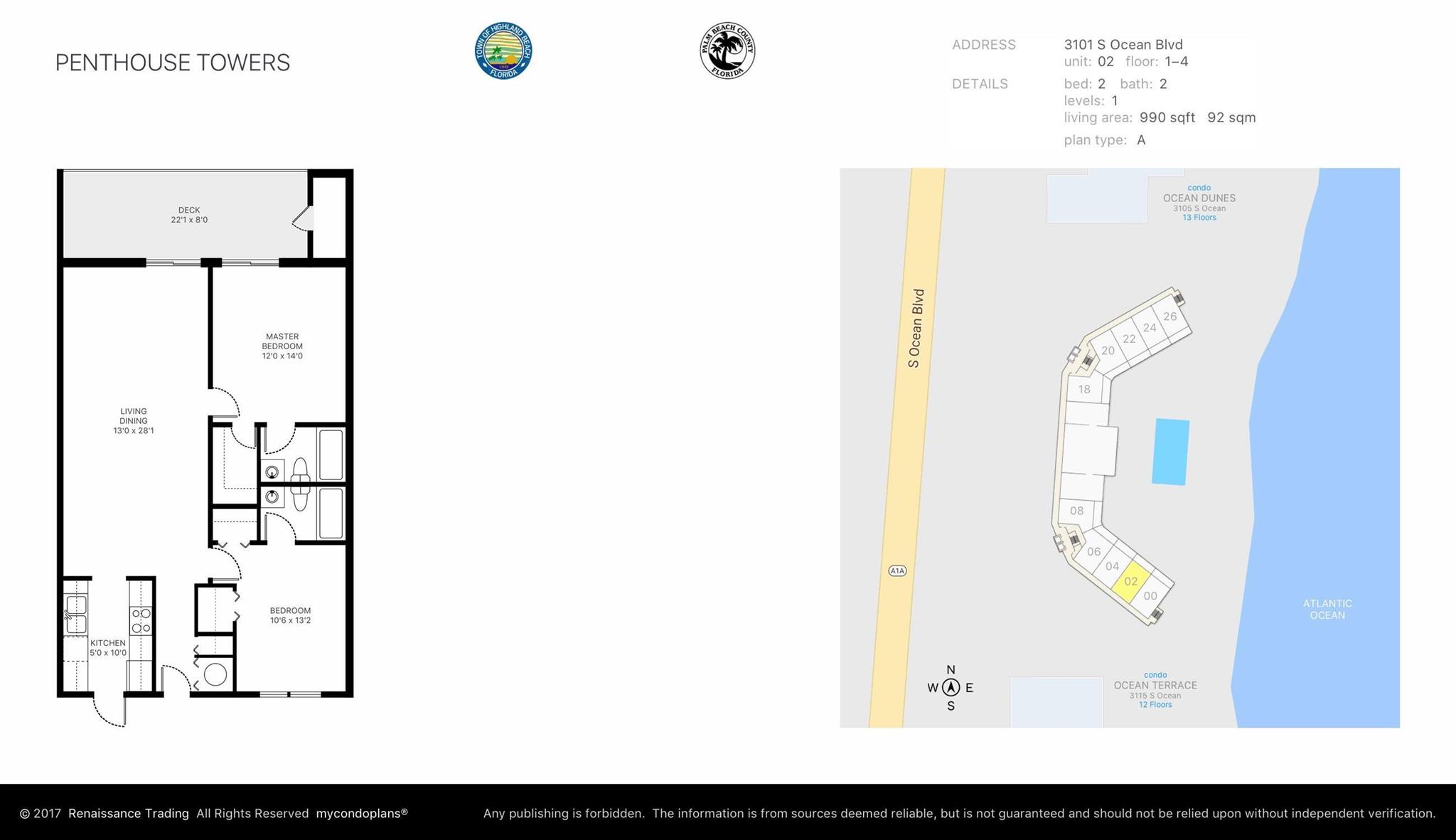 PENTHOUSE TOWERS CONDO - Residential Lease
