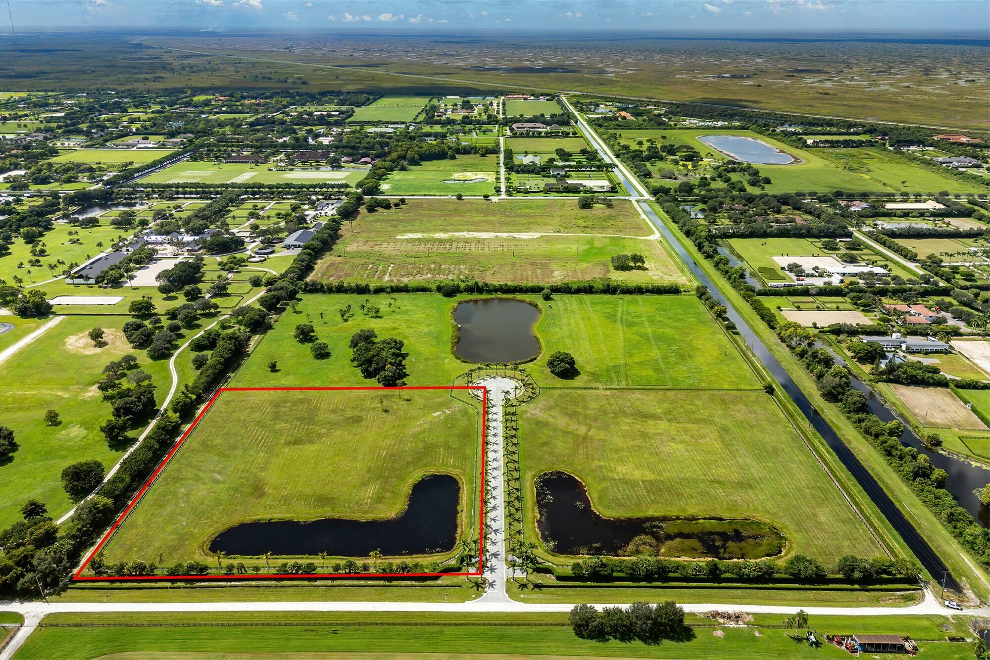 This exceptional 10-acre equestrian/ residential property offers complete privacy and is fully platted, entitled, and engineered. It features on-site drainage, city water, and underground utilities. Located at the secluded western end of Indian Mound Road, the property provides secure, gated access and direct connectivity to the Green Trail, making it ideal for equestrian enthusiasts. The renowned WEF Horseshow Grounds are less than a mile away, ensuring convenient access. The property can be sold with a custom home and barn built by Colts Neck Associates. Property can also be combined with the other 3 adjacent lots- please see brokers remarks.