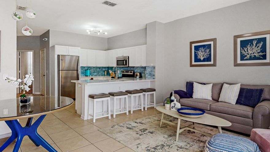 Fully furnished 3BR/3BA townhome in the gated Windsor Hills Resort, just minutes from Disney. This well‑maintained home features a newly renovated and expanded kitchen with modern cabinetry, upgraded counters, and added prep space. The open living area leads to a private screened splash pool, perfect for relaxing after a day at the parks. Each bedroom has its own bathroom, including a spacious primary suite. Windsor Hills offers a lagoon‑style pool with water slide, clubhouse, fitness center, arcade, movie theater, marketplace, sports courts, playgrounds, and 24‑hour security. Ideal as a vacation home or short‑term rental investment.