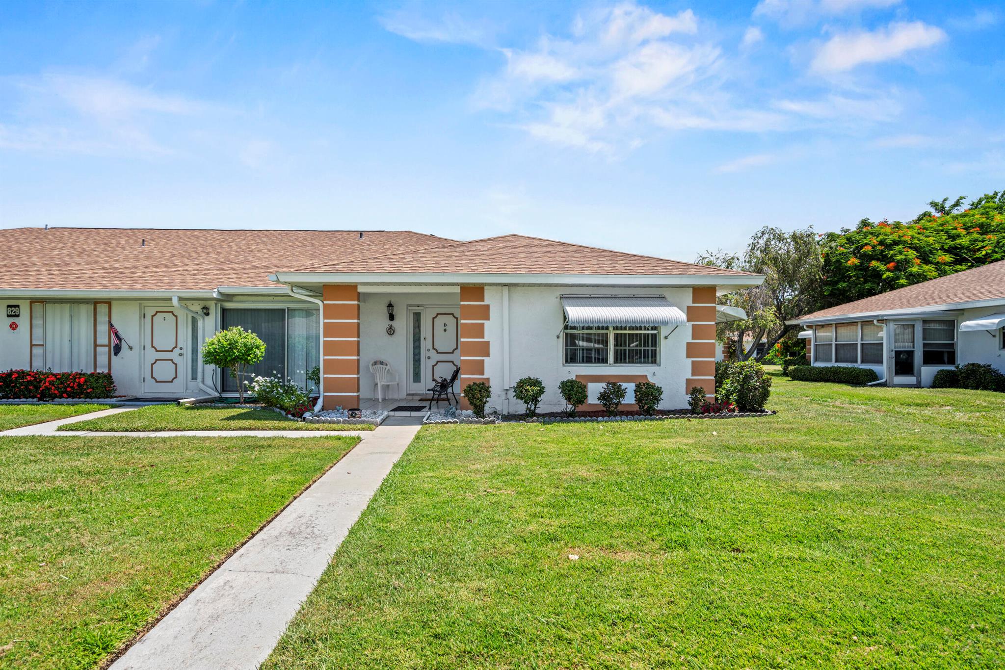 Charming 2BR/2BA condo in the desirable 55+ community of High Point in Fort Pierce. This well-kept unit offers vaulted ceilings, a spacious open layout, split bedrooms for privacy, and a screened-in patio perfect for relaxing. The primary suite features a walk-in closet and en-suite bath. Enjoy a low-maintenance lifestyle--HOA includes water, sewer, WiFi, exterior maintenance, and access to a heated pool, clubhouse, and walking trails. Pet-friendly and ideally located near beaches, shopping, golf, and medical facilities. Perfect for seasonal or year-round living in a secure and active adult community.