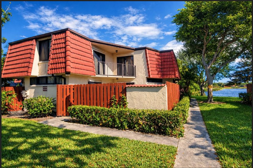 This beautiful property count with hurricane- impact windows and sliding doors, offering both security and energy efficiency also spacious living area , newer roof,upgraded flooring and a storage room in the patio,Residents ejoy community  pool and tennis courts.  Location : just minutes from downtown West Palm Beach and Palm Beach International Airport top schools and shooping.