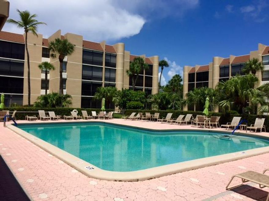 Tastefully furnished South Florida seasonal rental in Fairwinds Cove. Condo is on first floor with indoor patio overlooking the water. Features 2 bedrooms and 2 baths with a King in master and bunk beds in the spare. The bottom bunk is a full size and top is a standard. Electric reclining sofas in living room for added comfort. Community has a heated pool, clubhouse with full kitchen, meeting room, fitness room, billiards and shuffleboard. Excellent location within walking distance to the beach or fish from the docks in the community. Close to downtown shopping and restaurants! HOA REQUIRES 3 MONTH minimum LEASE