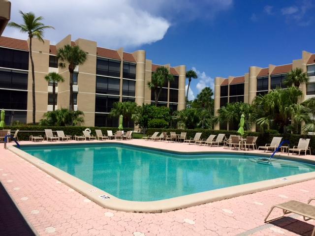 Tastefully furnished South Florida seasonal rental in Fairwinds Cove. Condo is on first floor with indoor patio overlooking the water. Features 2 bedrooms and 2 baths with a King in master and bunk beds in the spare. The bottom bunk is a full size and top is a standard. Electric reclining sofas in living room for added comfort. Community has a heated pool, clubhouse with full kitchen, meeting room, fitness room, billiards and shuffleboard. Excellent location within walking distance to the beach or fish from the docks in the community. Close to downtown shopping and restaurants! HOA REQUIRES 3 MONTH minimum LEASE