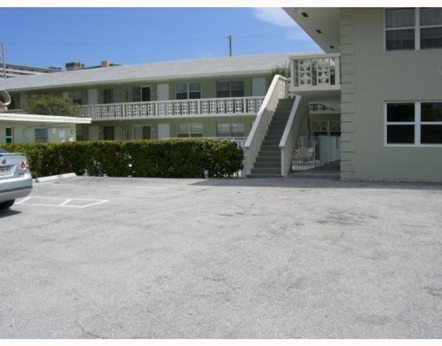 Great as an investment or to have as your home away from home.  Across the street from beach and entertain-ment.  NO RENTAL RESTRICTIONS.  Nice clean 1/1 with great closet and updated kitchen.  Impact sliding door.Presently rented mo-mo.  60 days notice for tenant to vacate. Paying low rent of $1100 per month.  24 hoursnotice to show.