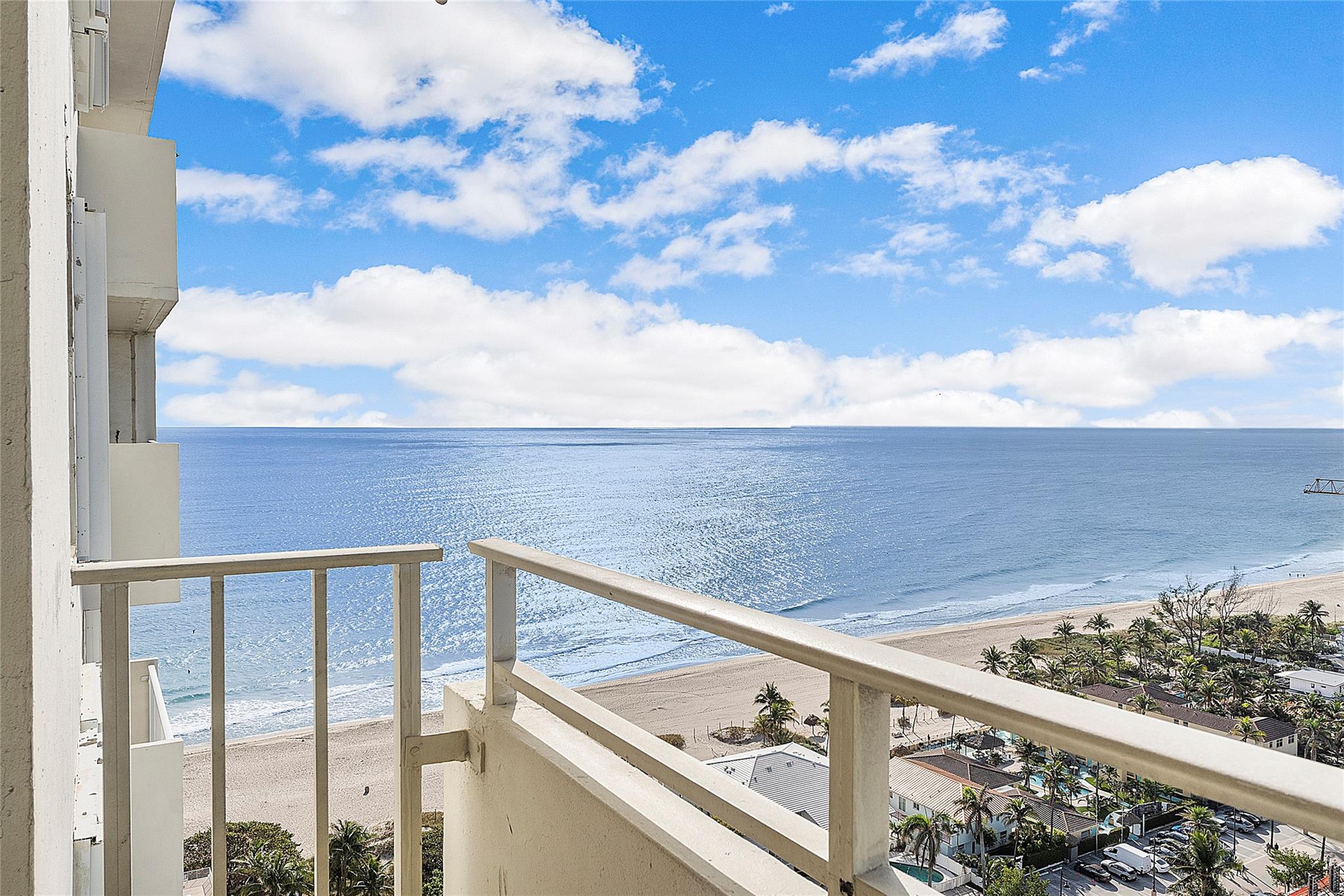furnished 1-bedroom, 1-bathroom condo offers breathtaking views of the ocean, Intracoastal, and city skyline. The unit features tile flooring throughout, an impact sliding door, and a water heater installed in 2020 for added convenience. Residents enjoy resort-style amenities, including two sparkling pools, a bar, a fitness center, and beachside picnic tables with BBQ areas. Ideally located near Pompano Pier, shopping, and top-rated restaurants, this condo offers the perfect blend of luxury and convenience. Monthly fees include internet and cable
