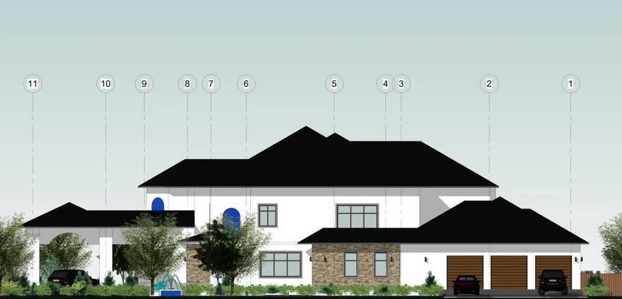 Welcome to one of the most exceptional estates in Parkland, located within the prestigious 24-hour manned-gated community of Tall Pines. Perfectly positioned on a private 1-acre corner lot on a cul-de-sac, this completely renovated luxury residence offers 7,648 square feet of living space, blending elegance, privacy, and resort-style living. From the moment you arrive, the estate makes a commanding impression with a wrap-around driveway with an elegant porte cochère providing a luxurious, all-weather covered entry, along with a separate owner's driveway leading to a 3-car garage and parking for 9+ cars. No detail was overlooked in this total top-to-bottom renovation. This exceptional home features 6 bedrooms, 5 and 1/2 bathrooms along with a private office, gym, and a dedicated movie    theater. A brand-new roof, impact windows and doors, and designer finishes throughout create a home that is both stunning and move-in ready.  Designed for everyday living and grand entertaining, the home showcases a formal dining room with a wine cellar and butler's pantry, a full-size bar with a wet bar, a striking saltwater fish tank, and expansive living spaces filled with natural light. The kitchen is anchored by a Sub-Zero refrigerator and premium appliances.  The first-floor primary suite occupies its own private wing, offering a true retreat with direct access to the office and gym. The suite features two oversized walk-in closets and a spa-inspired bathroom complete with a floating soaking tub and luxurious walk-in shower. Step outside to your resort-style backyard oasis surrounded by lush tropical landscaping with expansive grounds offering privacy and tranquility. The outdoor space features a heated saltwater pool and jacuzzi creating the perfect setting for relaxation or entertaining.  The property is also connected to city water and sewer, which is unique to many homes in Parkland and offers added convenience and reliability.  This extraordinary estate offers a rare opportunity to own one of Parkland's most impressive homes. Schedule your private showing today and experience the unmatched luxury, privacy, and lifestyle this remarkable property has to offer.