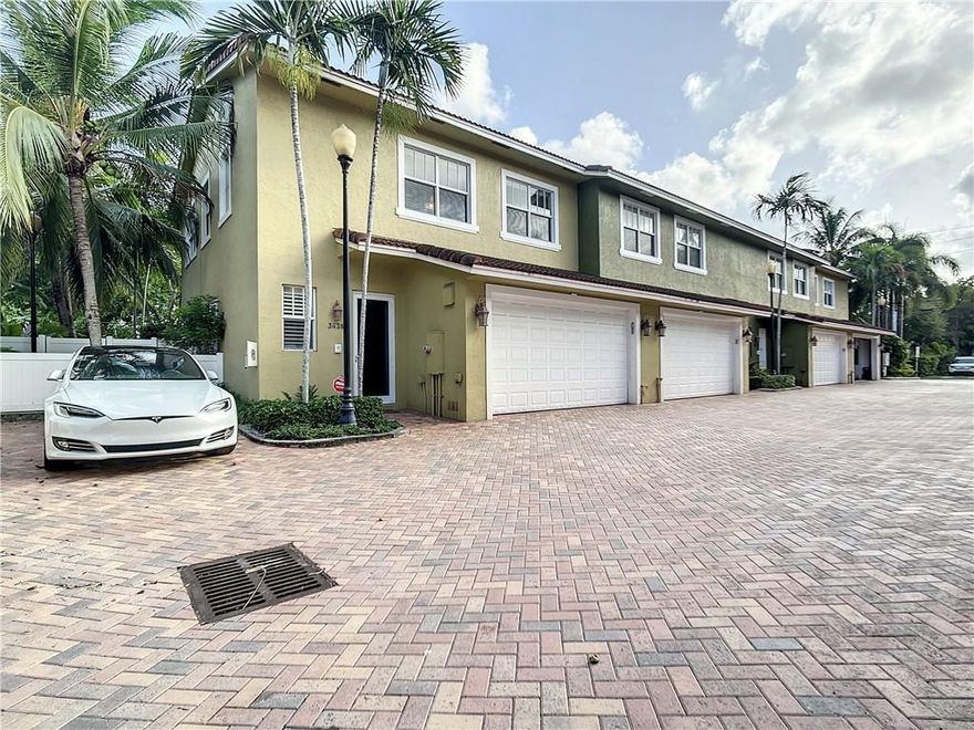 A rare find, modern townhouse in the heart of Oakland Park. Your new home is the only unit overlooking the semi-private pool & spares no expense featuring a full-home water filtration system, central vac, impact windows, plantation shutters, new quartz counters, refrigerator, washer & dryer, lighting & ceiling fans.  The Primary Suite is a large oasis, with balcony, walk-in closet & a spa like bathroom. When not inside, or at the pool, retreat to your private, fully paved backyard with gorgeous palm trees, plant garden & plenty of room for a hot tub. Finally, there is plenty of parking in your large, 2 car garage & guest parking. Best of all this home is a stones throw to the beach, casual & fine dining, down town Wilton Manors & Ft Lauderdale and every place you want to be!
