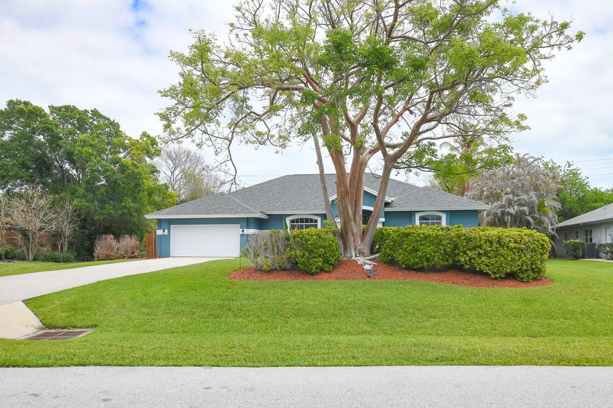 Welcome to this beautifully updated home in the desirable Pinecrest Lakes community! Featuring a BRAND NEW ROOF, fresh paint, and new flooring and plantation shutters throughout, this move-in-ready home sits on a spacious ½-acre lot with low HOA. Enjoy a bright, open layout with a large primary suite offering two walk-in closets, plus a formal dining area and an open kitchen flowing into the family room—perfect for everyday living and entertaining. Step outside to your private backyard oasis with a heated free-form pool and expansive patio space, ideal for relaxing or hosting guests. Complete with a 2-car garage, laundry room, and just minutes from the beach, shopping, and dining—this is Florida living at its best!
