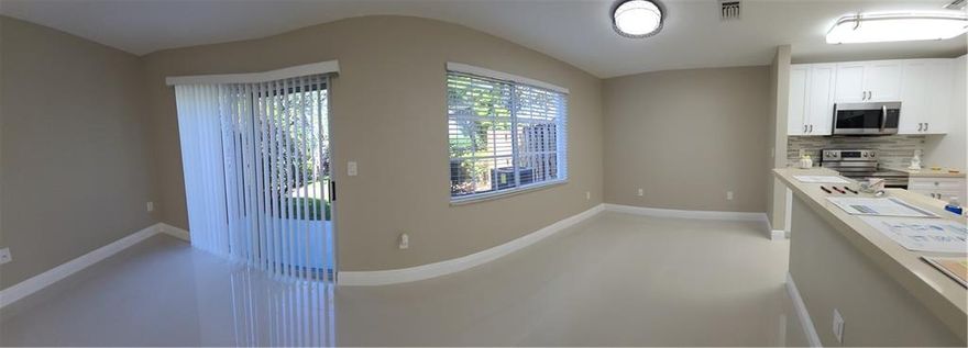 Stunning ... The pictures don't do it justice... Completely renovated townhouse close to the pool and clubhouse. All new appliances paint porcelain tile  and landscaping.. The appliances are top of the line Samsung including the  washer and dryer located in the garage.. . The closets are air conditioned. The stairs are rounded laminate for your safety.. A must see.  . Everything is light and bright and ready for move in. Bedrooms overlook the golf course and gardens. Splash fountain, playground and gym are just a few of the amenities Green Cay has to offer. Backyard with patio. Pets considered with deposit . Hagan, Odyssey & Spanish River are your schools. This is it !!