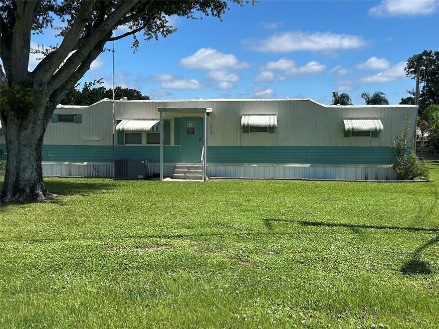 ~BUCKHEAD RIDGE~ Charming 2 bedroom/ 2 full bath Singlewide mobile home with access to Lake Okeechobee. 1,220 sq. ft with many upgrades. New LPV flooring throughout, newer A/C, upgraded pluming, new under pinning, private Boat ramp, small private dock and a good sturdy sea wall. Large Florida room, fire pit and storage shed. Already paid 4-year termite treatment. This home has been cared for with love. Call today for your showing today. Measurements are approximate.