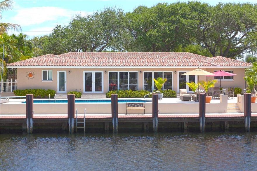 BACK ON THE MARKET & PRICED TO SELL!!  Have it all! This beautifully renovated 90' WF pool home with 3 BR and 3 BA has a direct ICW connection, & is in the heart of town. Take your boat out for a spin, walk to the beach, or have a pool party!  The house has impact windows & doors, spacious living areas, a large eat in kitchen, oversized master bedroom, updated bathrooms, oversized 2 car garage, & much more!  Within A+ Rated Bayview Elementary School District. Walk to amazing restaurants and shops!