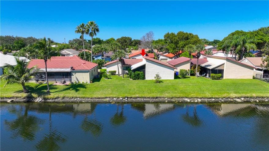 Welcome home to this beautiful 2/2 lakefront home in Riverglen at Coquina Lakes. 2006 roof power washed in last year, 1 car garage, curated courtyard garden, impact windows & sliding doors +shutters, newer driveway, newer garage appliances w/2014 water heater, washer/dryer, garage exhaust fan, vaulted ceilings, updated bathrooms, kitchen ambience lighting over counter, newer kitchen appliances w/new granite counters, tile floors in living areas, laminate floors in spacious bedrooms w/deep closets, master bedroom walk-in closet and covered/screened-in patio. Community pool, tennis & racquetball courts. Maintenance includes lawn/landscaping, sprinkler maintenance & common areas. Close to shopping, dining, banks and major roadways. Per assn. must own 1 year prior to renting. Welcome home to this beautiful 2/2 lakefront home in Riverglen at Coquina Lakes. 2006 roof power washed in last year, 1 car garage, curated courtyard garden, impact windows & sliding doors +shutters, newer driveway, newer garage appliances w/2014 water heater, washer/dryer, garage exhaust fan, vaulted ceilings, updated bathrooms, kitchen ambience lighting over counter, newer kitchen appliances w/new granite counters, tile floors in living areas, laminate floors in spacious bedrooms w/deep closets, master bedroom walk-in closet and covered/screened-in patio. Community pool, tennis & racquetball courts. Maintenance includes lawn/landscaping, sprinkler maintenance & common areas. Close to shopping, dining, banks and major roadways. Per assn. must own 1 year prior to renting.