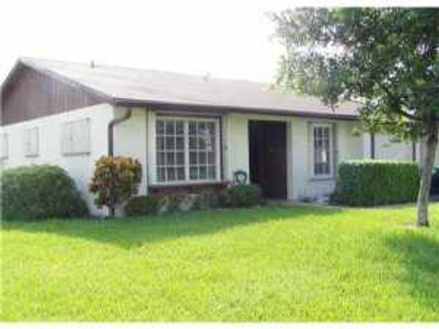 Motivated Owner, Bring me an Offer. Best deal in Las Verdes this end unit 2/2 villa has a newer 2012 AC System, accordion shutters on all the windows, refaced kitchen cabinets and a remodeled master bath. Last Tenant left the place really needing a face-lift, pics are from before last tenant. Carpet has been removed as it was ruined. Full size Washer & Dryer in garage, walking distance to clubhouse and pool. There are 3 pools at Las Verdes, tennis and bacci courts, exercise room, jaccuzis, clubs, exercise classes, trips and parties. A great place to call home.