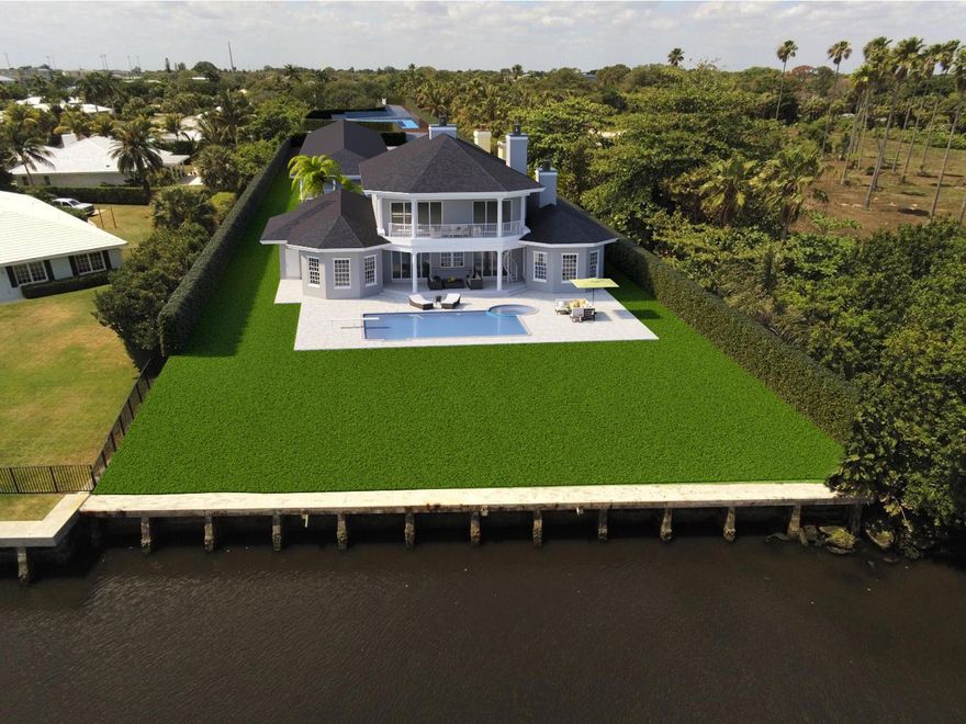 THIS OPPORTUNITY IS TRULY ONE OF A KIND! TWO ACRE ESTATE, DIRECT INTRACOASTAL WITH 102 FEET OF WATER FRONTAGE. MAIN HOUSE + GUEST HOUSE IS OVER 10,000 SQUARE FEET UNDER AIR. ALL LIVING QUARTERS, POOL, AND TENNIS COURT NEED TO BE RENOVATED. THIS IS AN INVESTORS DREAM TO RENOVATE OR KNOCKDOWN AND BUILD NEW CONSTRUCTION. LONG PRIVATE GATED DRIVEWAY FROM FEDERAL HWY TO THE INTRACOASTAL. THERE IS NOTHING LIKE THIS ON THE MARKET TODAY.