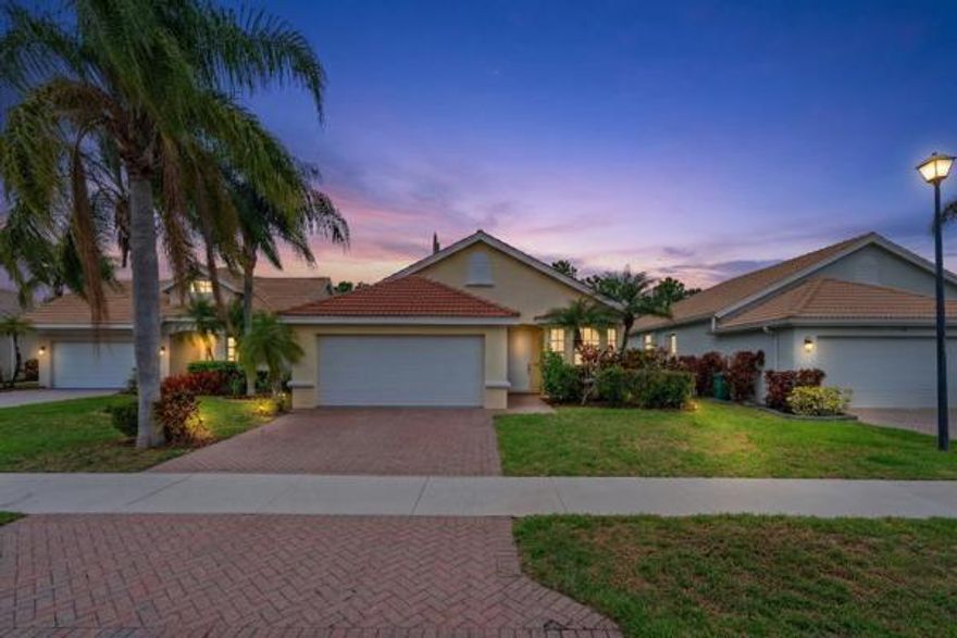 Welcome to Lake Charles in St. Lucie West! This well maintained single family home offers tile flooring throughout, creating a clean and low maintenance living space perfect for Florida living. Enjoy a screened-in lanai overlooking a spacious backyard with room to relax or entertain. This home is equipped with solar panels, helping provide energy efficiency and savings on electric costs. Located in a gated community with 24-hour manned security, residents enjoy resort-style amenities including a heated pool and spa, tennis, bocce, and playground. Conveniently located near I-95, shopping, and dining. Don't miss this opportunity!