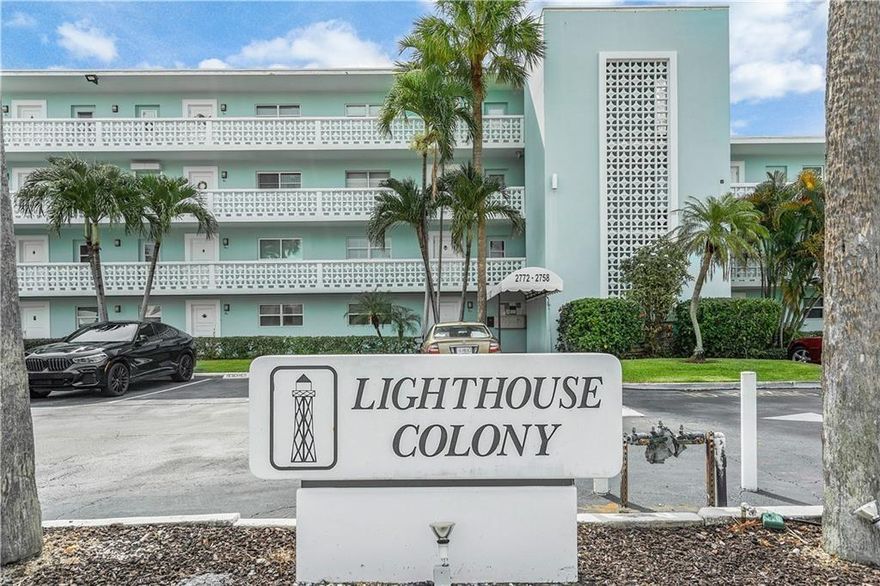 Amazing Florida Lifestyle at its best! 1st floor unit with direct spectacular views of the intercoastal waterway and Hillsboro Mile.  This 2-bed/2 bath is totally remodeled. It is located a few feet away from Lighthouse Point Marina, very close to Hillsboro Inlet, No fixed bridges. The Nauti Dawg is right next to the marina. This unit has a beautifully renovated kitchen, custom cabinets, granite countertops, Marble floors, Washer and Dryer, built-in closets, both bathrooms are remodeled, and all windows and doors are impact rated.  The buildings have new roofs, and the 40-year repairs are underway.  All special assessments have been paid in full.  Water heater installed 2024.  The complex has a club house and pool for all to enjoy.  No pets