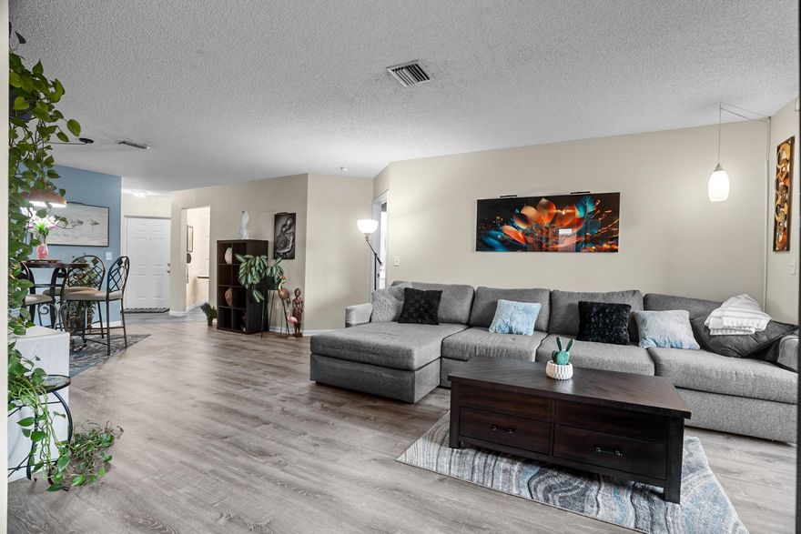 Bright 3/2 condo in Bayview at The Township!  North of Sample Rd, 2 blocks from future site of Mainstreet at Coconut Creek, & minutes to The Promenade! Township ameneties include an olympic sized pool, theatre, fitness center, and classes & activities to take advantage of monthly.  Property features accordian hurricane shutters, neutral paint, new hw heater with 6yr warranty, newer vinyl plank flooring in main living area, new stove, handicap accessible shower with new glass enclosure in master, full sized washer/dryer, metal security door, amazing cross breezes, & transferrable PRIDE appliance contract. Maint. inc. cable/internet/water. Bldg roof 2yrs new & painted 1yr ago. 30yr insp. done Assoc. requires 10% down at contract.