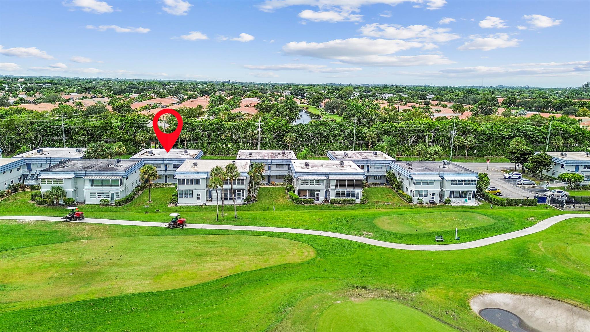 Charming 1-bedroom condo in the vibrant 55+ Kings Point Community. This home features tile flooring throughout, a renovated shower, a spacious living room, and a generous bedroom with a balcony overlooking a tranquil garden. The balcony area also includes a washer and dryer for added convenience. Ideally located, just a short walk to the golf course or main clubhouse offering resort-style pools, theater with live shows and movies, fitness center, tennis, card rooms, cafe, and bistro. Courtesy buses provide easy access to shopping, dining, and the beaches of downtown Delray's Atlantic Avenue. Move-in ready and perfectly situated for an active lifestyle!