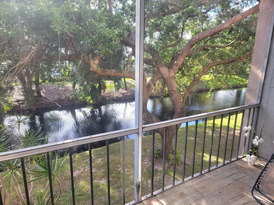 Renovated 2/2 Condominium in a senior 55+ community. Second floor unit with a beautiful canal view. Impact glass windows and sliding door. Newer AC and Tankless water heater. Screened balcony. Laminate and tile floors. Bright and spacious. Huge Walk-in closet. Tastefully updated Kitchen and bathrooms. Extra storage. New roof. New Elevator. Clubhouse with Gym and Library. Monthly fee includes Water, High Speed Internet, Cable, Insurance and Pest control. Centrally located. Lobby secured building. No pets are allowed unless approved by Association. No renting is allowed. Move in ready!