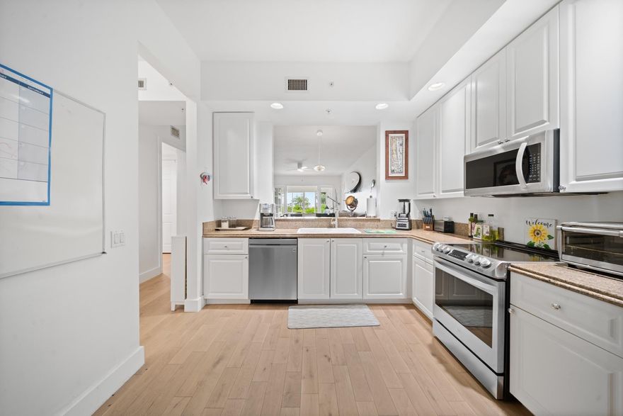 Luxury Fully Furnished Oceanfront Condo in Harbour Isle at Hutchinson Island - Available for RentExperience resort-style living in this beautifully appointed 3-bedroom, 2-bath plus den corner oceanfront condo in the highly coveted Harbour Isle at Hutchinson Island West community. Boasting nearly 2,000 sq ft of indoor living space, this bright and airy home features light-filled rooms, upscale finishes, and stunning views of the marina and Intracoastal Waterway.The open-concept living and dining area offers an elegant space for entertaining or relaxing. The well-appointed kitchen includes ample cabinetry and counter space, ideal for cooking or casual dining. The spacious primary suite features an en-suite bath and serene oceanfront views, while the split-bedroom layout