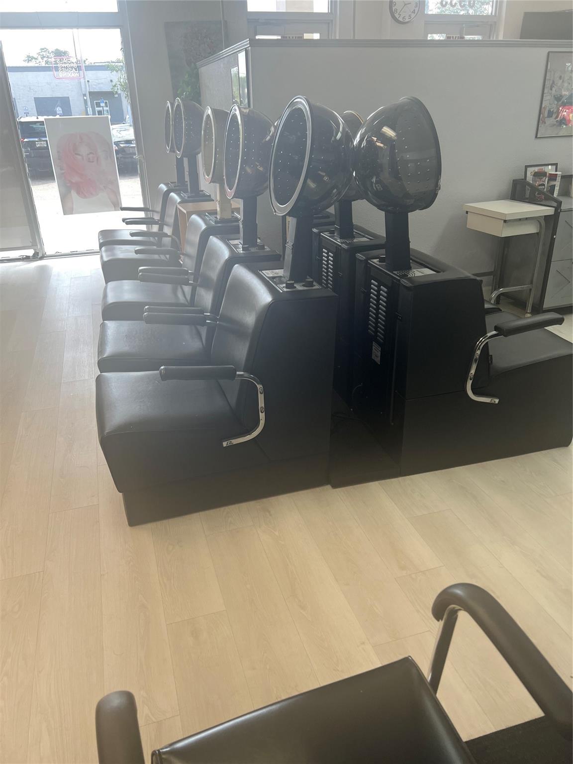 Established Beauty Salon in Miramar, more than a decade under the same owner. A great opportunity for an entrepreneur or salon professional. The business is in a very busy high traffic Shopping Center, surrounded by a residential neighborhood. The salon has four stations and styling chairs plus eight dryers and shampoo area. There is also a separate massage area. The fixtures, furniture, equipment, tools and products in the massage area, also products and tools used by independent contractors are not included in the sale.
