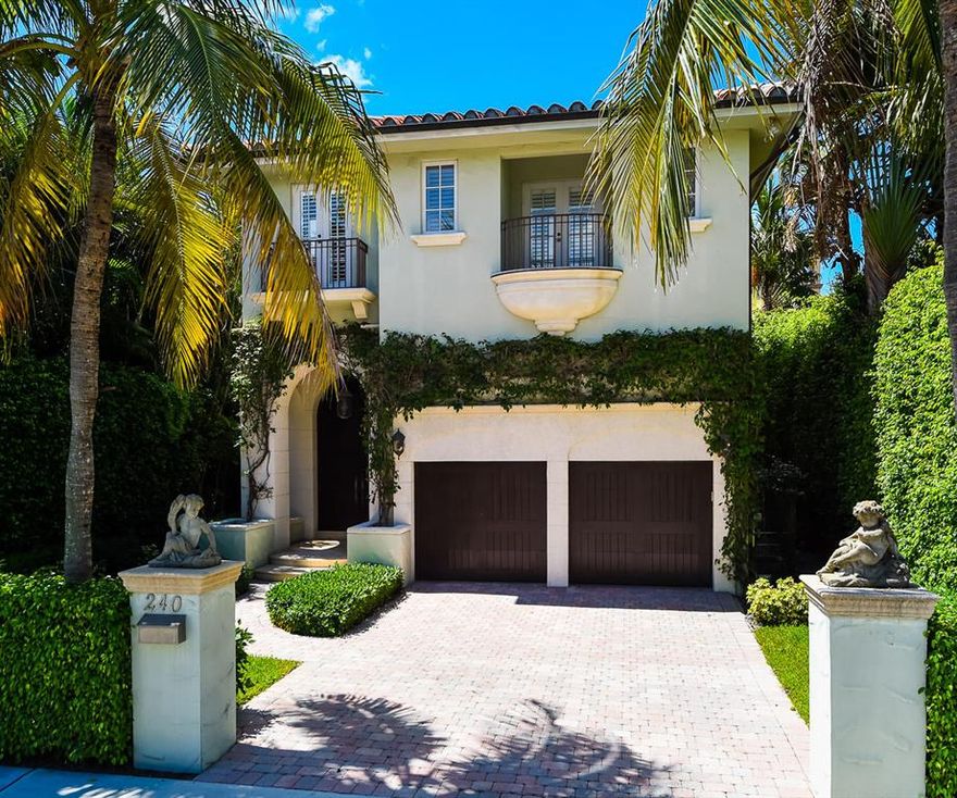 Stunning in town home with 12' ceiling on 1st floor 8-10 foot on 2nd floor and built In 2002 by Woolems Const. Limestone floors, Impact windows and doors, large family room, living room and formal dining room. Mediterranean style with a ''Today Look'' inside.