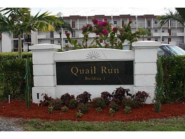 Spacious 2-bedroom, 2-bathroom condominium in quiet 55+ community of Quail Run. This 4th-floor unit features updated bathrooms, new toilets, stainless steel appliances, laminate flooring, and a screened-in patio. Rent includes sewer, water, lawn, and pool maintenance. Close to shopping & dining. There is a laundry room facility, pool & clubhouse. This unit has no tenants and is move-in ready. MUST BE 55+ to apply