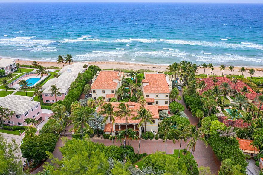 This rare offering is one of seven  residences in Casa Serena, the only Oceanfront townhome complex in Gulf Stream.  Enjoy the carefree living of a townhouse and the floorplan of a single family home.

Completely remodeled to today's taste and standards, this four bedroom, three full, and two half bath residence features a chef's kitchen, spacious open living and dining areas, and ocean views from virtually every room.  Outfitted with top of the line Wolf appliances, no detail was spared.   A huge terrace overlooks the private beach, providing a spectacular area for entertaining.  The first level is comprised of a two-car garage, elevator and gracious entry with a private, walled pool just outside. Located in Gulf Stream, a prestigious small town in South Palm Beach County, offers easy access to international and private airports, as well as shopping and dining in Delray Beach and Palm Beach.
