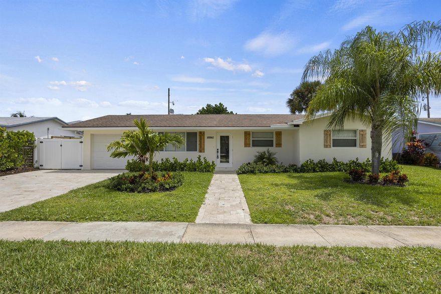 Beautifully Renovated Pool Home with Guest House!This fully renovated 3-bedroom, 2-bathroom home offers 1,600 sq ft of living space. No expense was spared in the upgrades, blending modern finishes with comfort and function. New roof, full impact windows & doors, designer kitchen and bathrooms.  A detached 300 sq ft guest house serves as a private efficiency with its own kitchenette and full bathroom--perfect for visitors, extended family, or rental income.