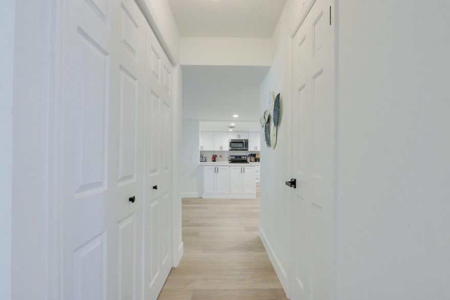 Experience south Florida living at its finest in this beautifully modern waterfront property. Boasting 2800 square feet of open floor-plan, 4 beds, 2.1 baths, a 2 car garage, an infinity pool, and 40+ feet of water frontage, all while having NO HOA - this home checks all the boxes. It features beautiful granite counter tops, black stainless steel appliances, new custom soft-close cabinets, vinyl flooring downstairs with original hardwood floors on the second floor, and beautiful new furniture and appliances including a grand piano in the family room. Colonial style hurricane shutters, impact glass and doors, newer AC and water heater, a metal roof with 30 years of life left, and a fenced in yard. Just 10 minutes from the airport and 5 from downtown, this is the perfect place to call home. All information provided by the broker and its representatives, including but not limited to pricing, square footage, calculations, and statistics, is deemed reliable but not guaranteed and is subject to errors, omissions, or changes without notice. Buyers and their representatives must independently verify all details.