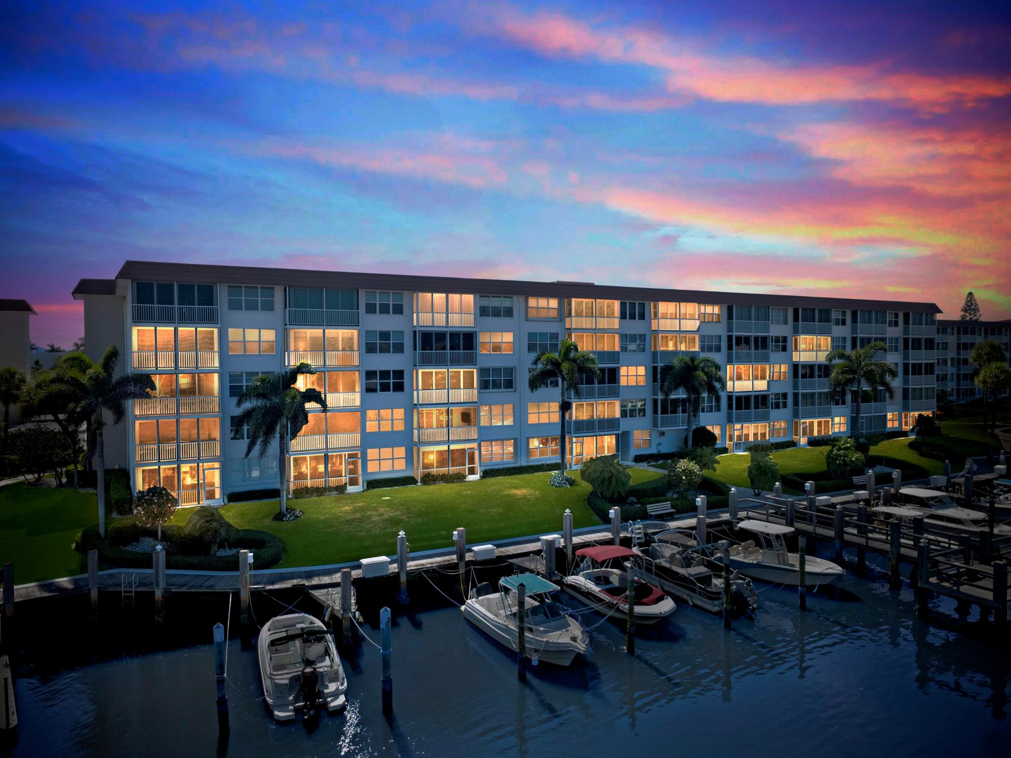 Don't miss this rare opportunity to enjoy the ultimate waterfront lifestyle in the highly sought-after East Delray community of Tropic Bay. This beautifully updated condo offers a perfect blend of style and security with impact-rated front door, sliders, and windows. The gourmet kitchen is a showstopper, featuring custom cabinetry, granite countertops, and high-end appliances. The condo features tile floors, upgraded bathrooms with custom closets and a Washer/Dryer Combo.Tropic Bay residents enjoy resort-style amenities including three heated pools, two clubhouses, a fitness center, and an active social calendar. Ideally situated near the ocean and just minutes from the vibrant shops, dining, and nightlife of Atlantic Avenue, this condo truly embodies luxury coastal living