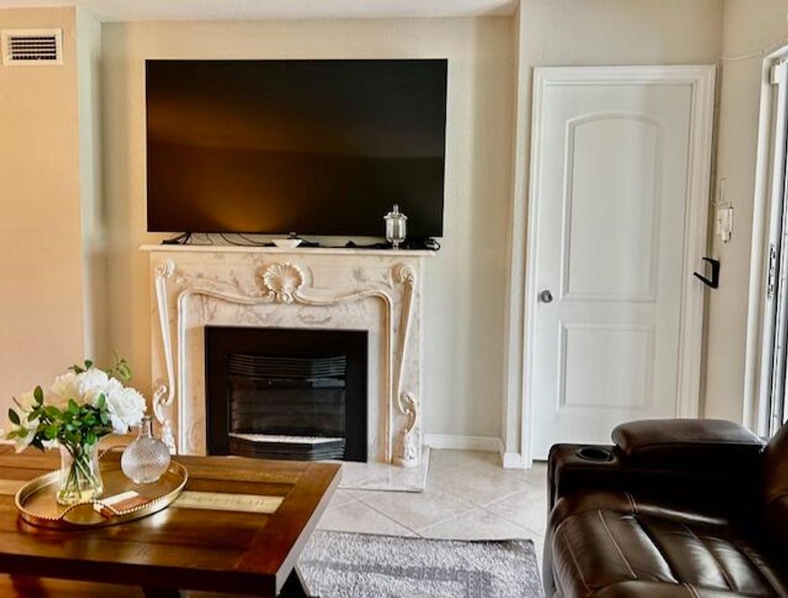 Located in the desirable Oriole Gardens 55+ community, residents enjoy excellent amenities for Low HOA fee paid quarterly. This ground level unit is one of the best values in the area — completely remodeled with impact windows, bright, spacious, and ready for its next owner. Furnished 2 Bedrooms / 2 Baths, updated open concept kitchen, recessed lighting, a living room fire place, marble floor and counter tops in the bathroom and smooth ceilings. A must see! Prime Location: Conveniently situated near shopping, dining, and major roads — everything you need minutes away while still enjoying a quiet, residential setting. Resort-style Heated swimming pool, Clubhouse with game room, very active social activities and events space, Fitness area, Landscaped grounds with serene pathways and gardens. New Roof, Electric fire place, marble floor and counter top in the bathroom, stainless steal appliances, modern tile throughout, recessed lighting, smooth no popcorn ceiling. Extra exterior storage unit. Sold furnished with some exceptions.