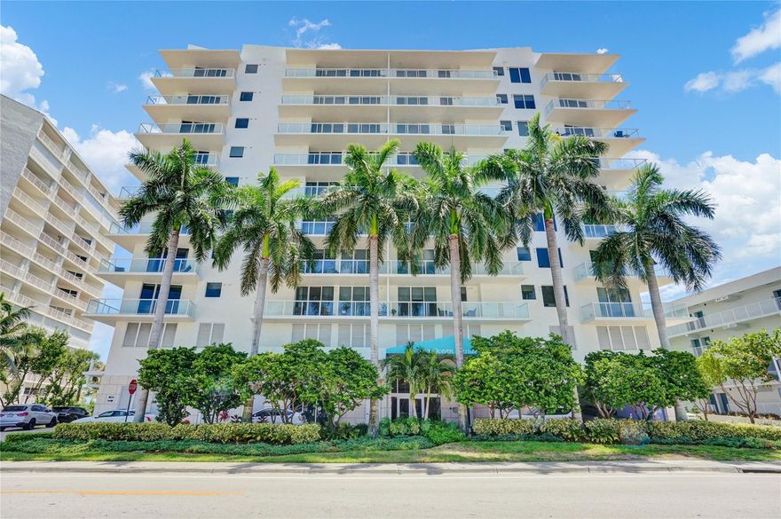 Unique Boutique Oceanfront 32 unit Condominium.  Very quiet & highly secure building offering 24 hour valet services, gym and oceanfront pool and jacuzzi overlooking mangroves. This residence is unique with the elevator opening up into your own private foyer with a dedicated key fob that only the owner can access.  No hallways!  A fully renovated designer 2600 square feet 3 bedroom 2.5 bath corner unit is situated on the Atlantic Ocean with expansive balconies offering spectacular ocean and city views.  Split floorplan with Two Master Bedrooms and the third bedroom is dedicated as an office.  This residence has a spa like feel with many designer touches including private foyer with soothing fountains upon entering the front door, a soaking tub with ocean views