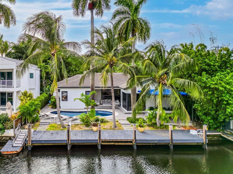 Welcome to this stunning waterfront property built in 2021 with a 70ft plus water frontage, and a heated pool overlooking Las Olas Isles in prestigious Victoria Park. Bring your boat and jet ski and enjoy real Florida living. There are no fixed bridges, boaters paradise. House is located in quiet cul de sac, with no traffic, only a few lovely residents aside. Resort style indoor-outdoor living. House is only 2 years old, barely used with new modern structure, impact windows, high ceiling, designer kitchen. Easy resale when time comes. You are just minutes away from Las Olas, restaurants, local shops, schools, parks. Don't miss the chance to make this home yours!