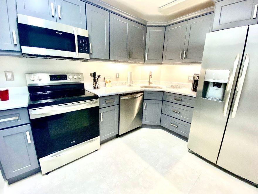 Updated large first floor unfurnished corner 2 bedroom 2 bath very close to the pool & clubhouse. New grey kitchen cabinets and new stainless steel appliances. Newer solar shades on all windows. This large corner has almost 1200 sf under air. Plenty of closet space. The large Master bedroom has a big walk-in closet plus two extra closets. Porcelain tile floors throughout. High impact windows plus accordion shutters on all windows. (No Patio on this apartment.) Pets under 20 lbs. are allowed in Phase 2. Active community pool for socializing. Extra storage space and laundry room down the hallway. Just steps to Wilton Drive for all the bars, shops and restaurants. Annual Lease​​‌​​​​‌​‌​​​​‌​​‌​​​​‌‌ only.