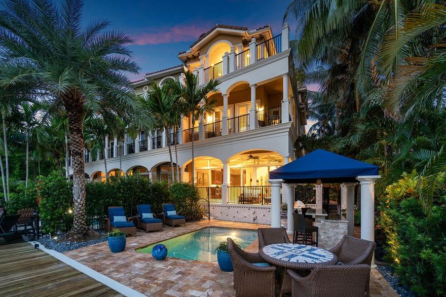 Spectacular! A remarkable, newly built 3-story townhome nestled directly on the Intracoastal Waterway - is ready for its new and proud owner. Sprawling over 4100 living sqft, National Custom Homes did not miss a mark applying only the finest materials and craftsmanship to feature one of South Florida's premier real estate offerings.You are greeted with Italian marble flooring w/ an onyx inlay, superior integration & connectivity with Lutron Lighting and its impressive whole home ''on or off'' option with the click of a button! Enjoy & experience tons of Natural Light, Lush Landscaping & Sweeping Intracoastal views through your floor to ceiling windows.