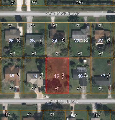 Looking to Build your Dream Home! This is a Great Opportunity you don't want to miss. This lot is nestled in an area of single family homes; in the Heart of Port St. Lucie, the near St. Lucie West. This lot size is 80' x 125 has been cleared and is high & dry, covered with grass which is mowed regularly and has a few trees on the property. Easy access to St. Lucie West and Traditions, Crosstown Parkway, FL Turnpike, I-95, US 1, and Prima Vista Blvd. You're a short drive to some of Florida's Pristine Beaches and you're only a few hours' drive to Orlando, the Palm Beaches and Miami. Come enjoy the Florida Lifestyle!! To discover all that St.Lucie County has to offer check out the link at www.VisitStLucieFla.com
