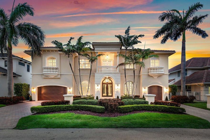 Welcome to the exclusive luxury of Tropic Isle! Enjoy waterfront living in the heart of Delray Beach. This estate offers 5 bedrooms, 5.5 baths, plus an office and an entertaining loft space.  Enter paradise with vaulted ceilings, expansive windows, and a gorgeous waterfront view from just about every room.  The chef's kitchen is complete with a butler's pantry, gas cooktop, new appliances, all overlooking an open style family room.  This fabulous home offers a triple split floor plan with the primary suite upstairs, while there are four other ensuite bedrooms all privately located.    Bring your dream yacht and enjoy 90 feet of dock space, only four homes in from the main intracoastal waterway.  You are evenly situated  between the Boca Inlet and the Boynton Beach Inlet. Some pix Virtual Don't miss this opportunity to live in the hottest community in South Florida, walking distance to shops, restaurants, the beach, and the famed Atlantic Avenue where you have paradise at your finger tips!