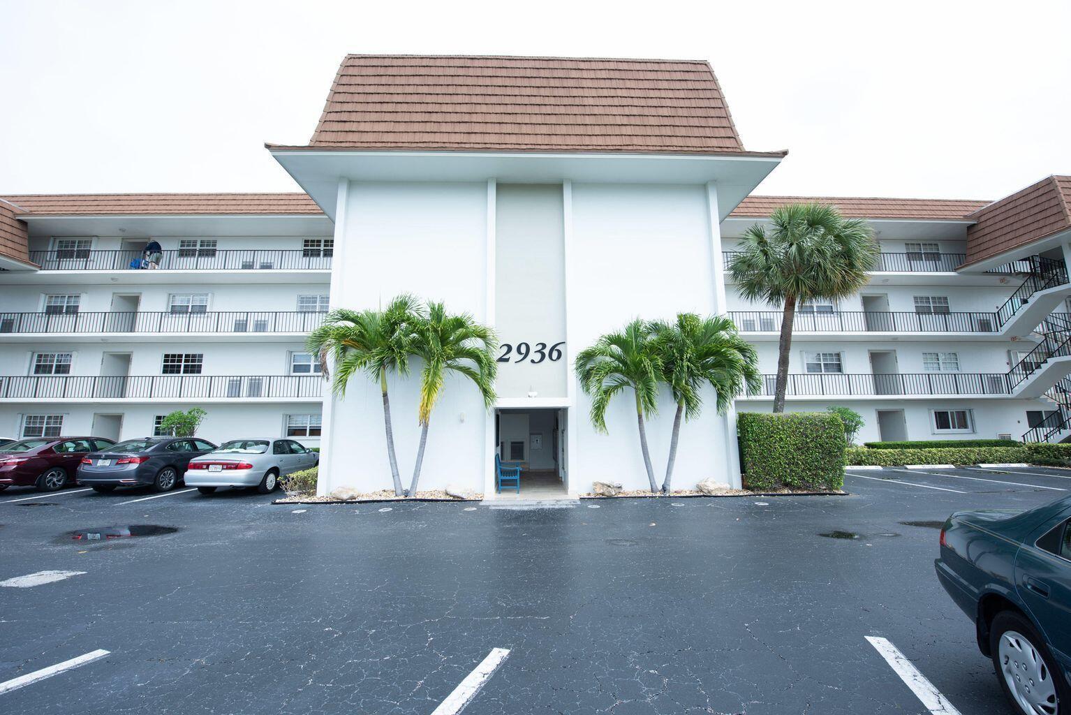 Dolphin Point is a gated community on the intracoastal. New seawall is finished! Pool is directly on the intracoastal to watch boats going by! This unit is ready to move in. Hardwood flooring throughout. Spacious Kitchen with pantry. Large dining room table and living room area. The master bedroom window has a view of the water and its own entrance to the patio. Queen size bed. Large Walk in closet. Master Bathroom has one sink and a combo shower/tub. The second bedroom has a queen size bed with a couch and tv. The guest bathroom has a shower. This unit has drapes and blinds on all windows and sliders. It is a very nice condo and ready to move in!!