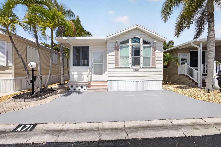 Own your own waterfront home in Juno Beach.  Resort amenities. Great group of people enjoying beach life.  Walk to Juno Beach, shops, restaurants, and Publix. Rare opportunity to own a mobile home, only 3 blocks from the Juno Beach where you own the land.  Come make this place yours!