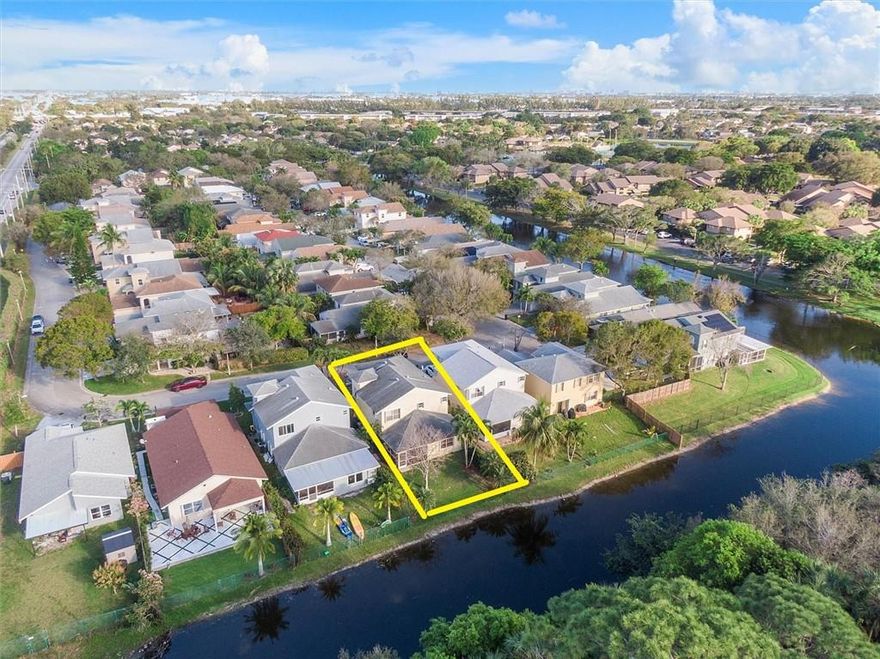 Your home search is over!  This waterfront home has a BRAND NEW ROOF installed 4/2023. Immaculate condition. Updated kitchen offers granite countertop and backsplash, new stainless-steel dishwasher and stove.  Open kitchen design with snack bar facing out to sunset & water views.  Screened porch and fenced backyard offer great privacy with no neighbors across from canal and wonderful water and cypress preserve views! Located in the wonderful city of Coconut Creek within a gated community with 24-hr manned security.  Great amenities: swimming pool, indoor and outdoor spa, sauna, tennis courts, basketball court, playground and fitness center. Childcare/school is also available inside the community.  Across the street from Tradewinds Park.  HOA fees include cable/internet service.